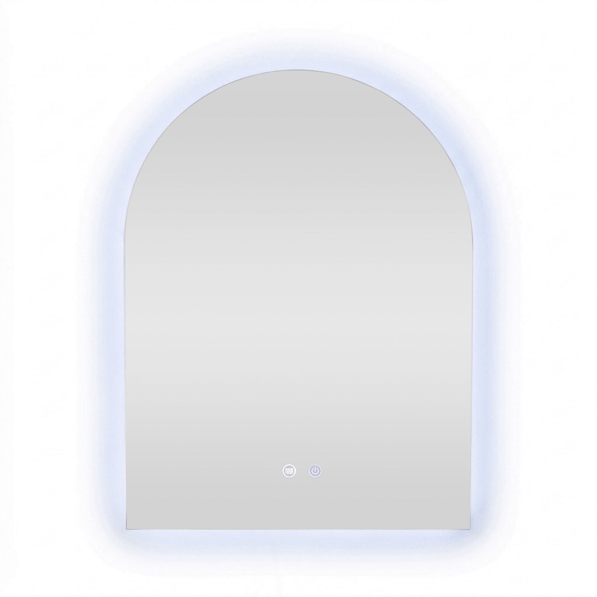 Bowen Arch LED Vanity Mirror Silver 60x80cm