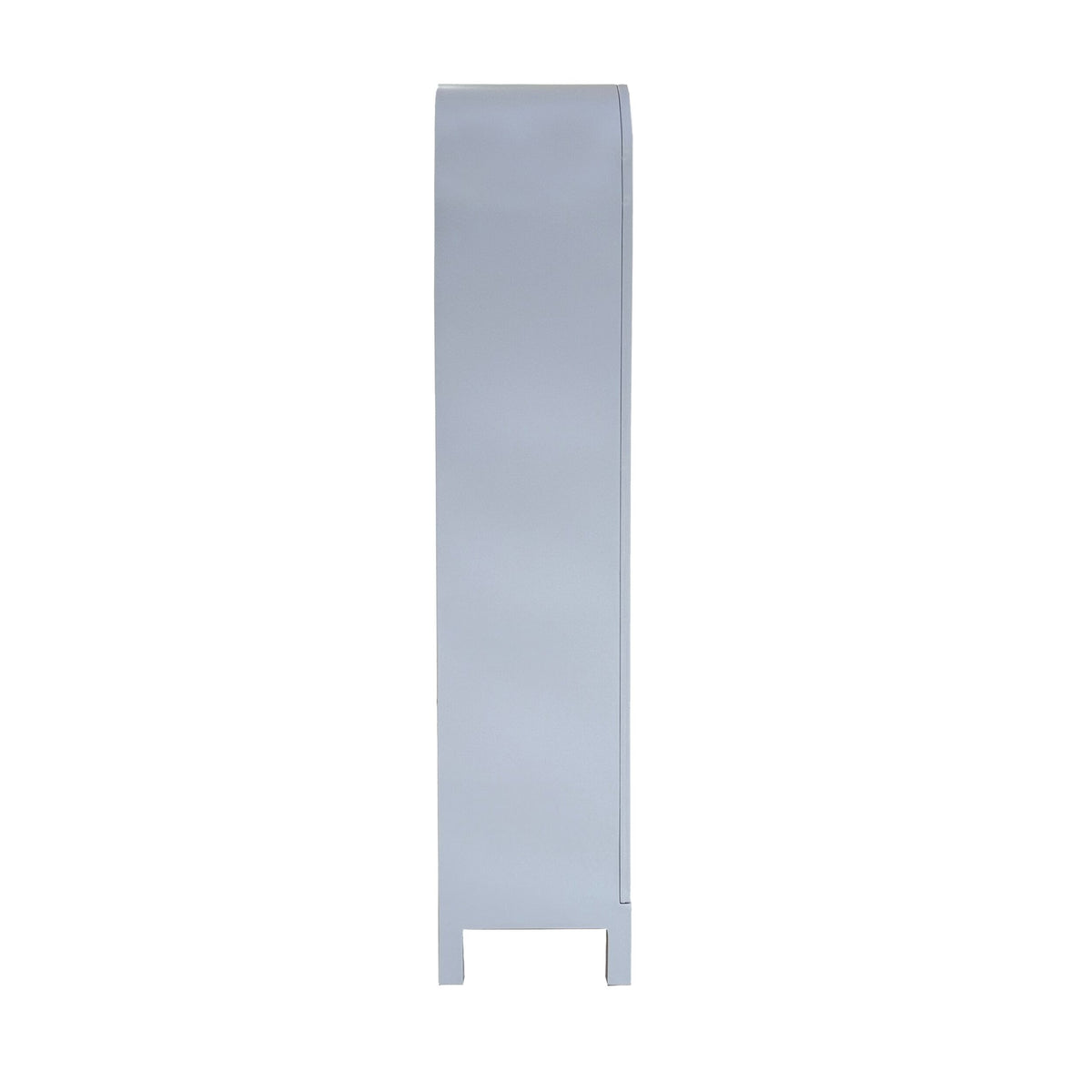 Paige Curved Display Cabinet Blue