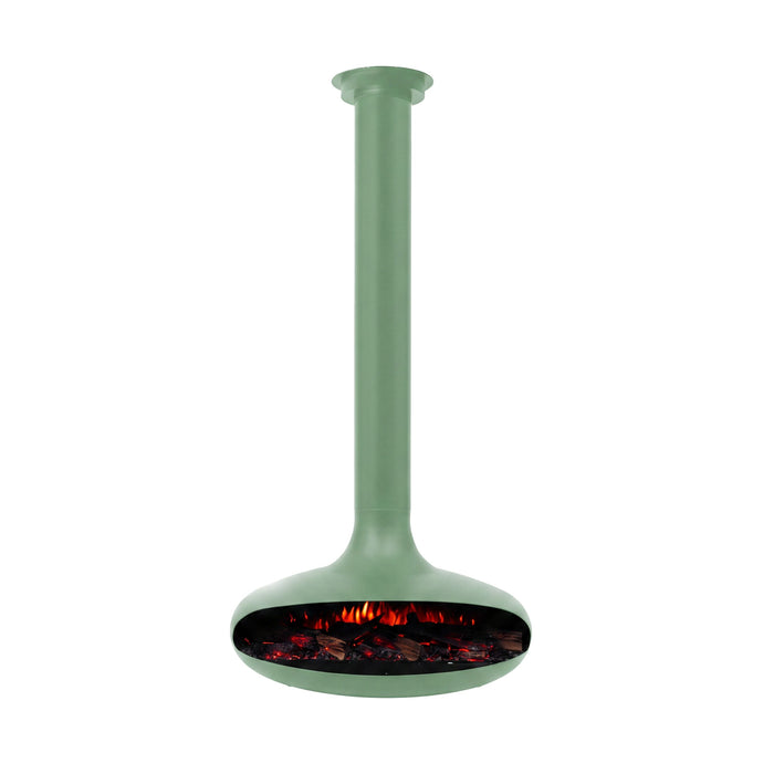 Forma Electric Hanging Fireplace 80cm Green