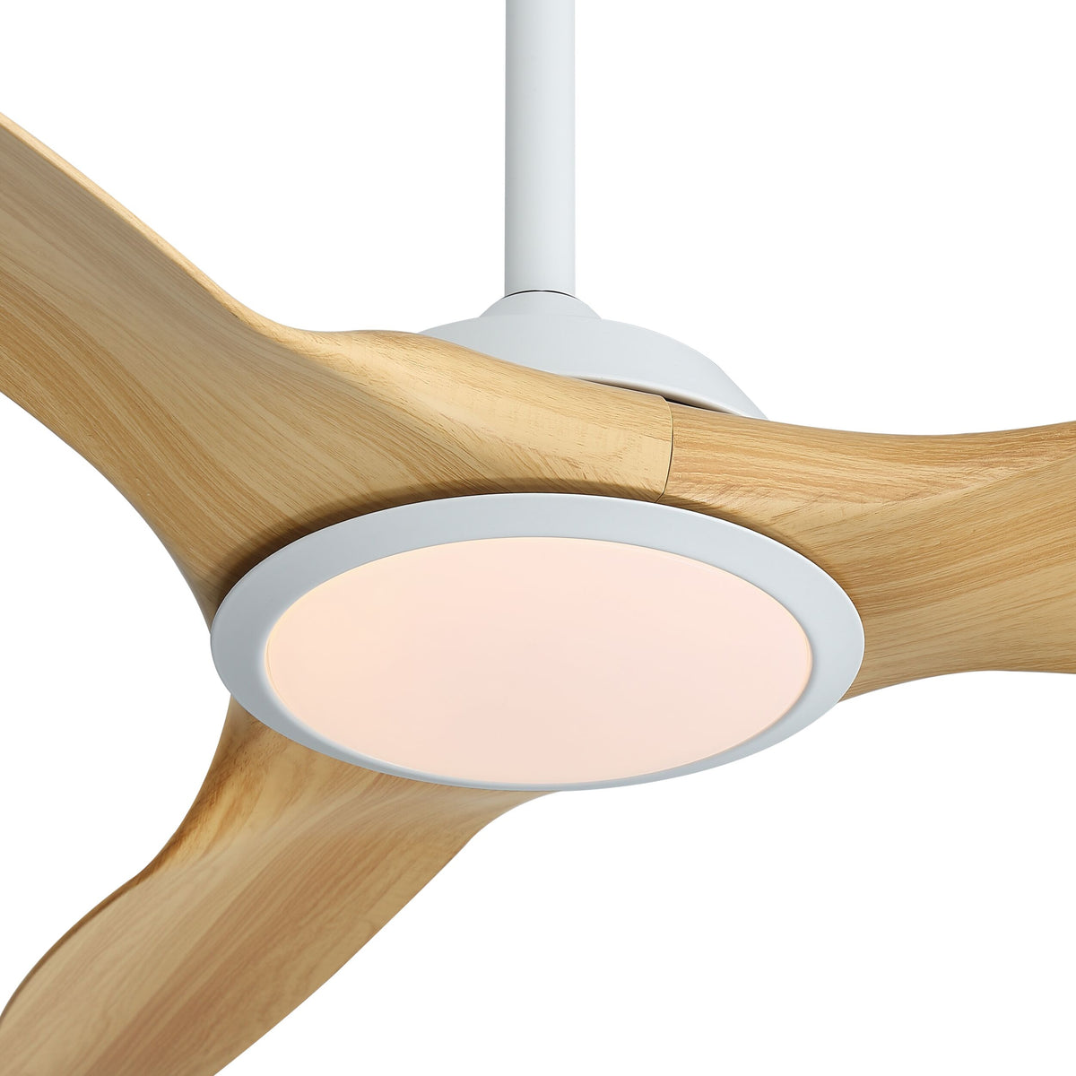 Harbour 132cm Indoor DC Fan - White with Natural ABS Blades