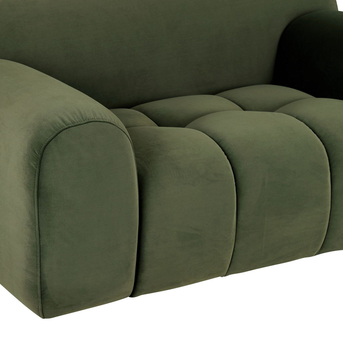 Alexis Velvet Armchair Eucalyptus