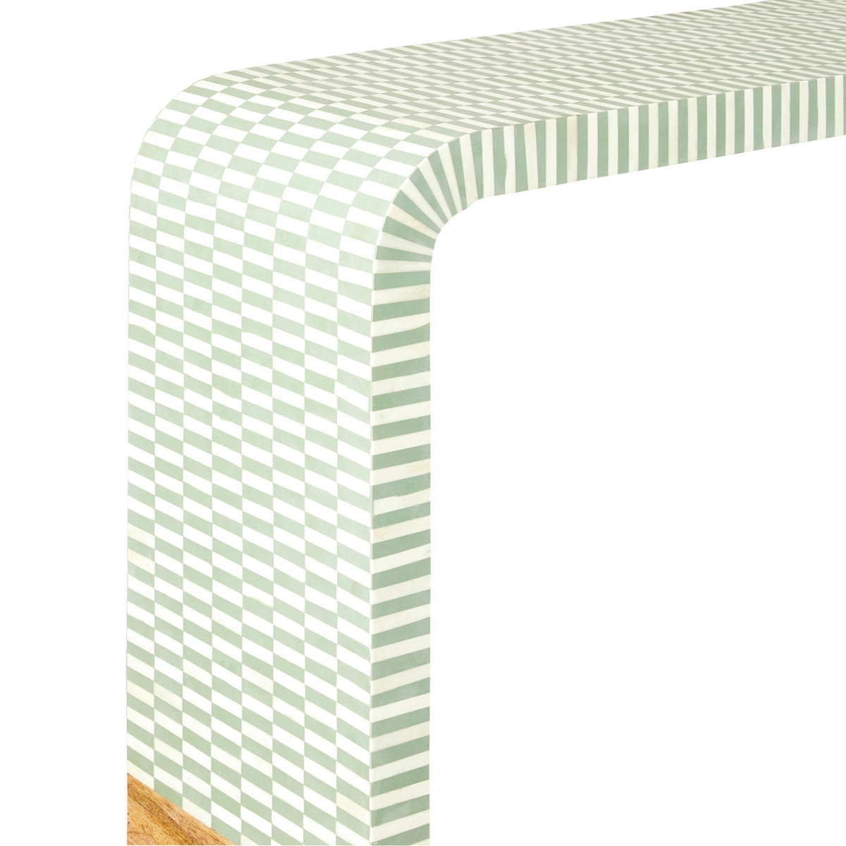 Nylah Curved Bone Inlay Console Table