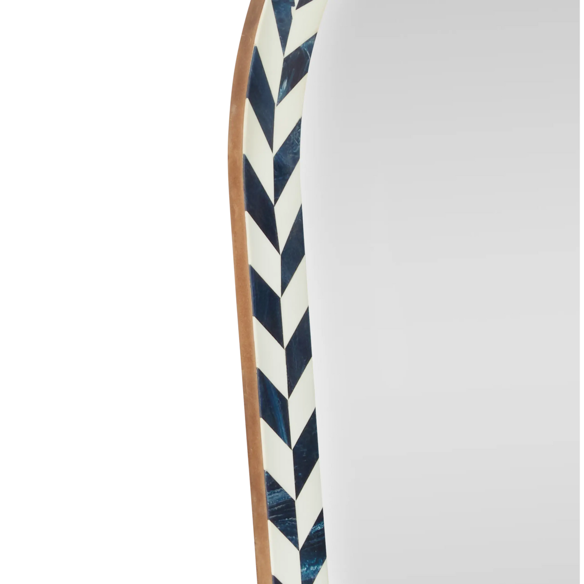 Paloma Arched Resin Inlay Mirror Riviera Blue
