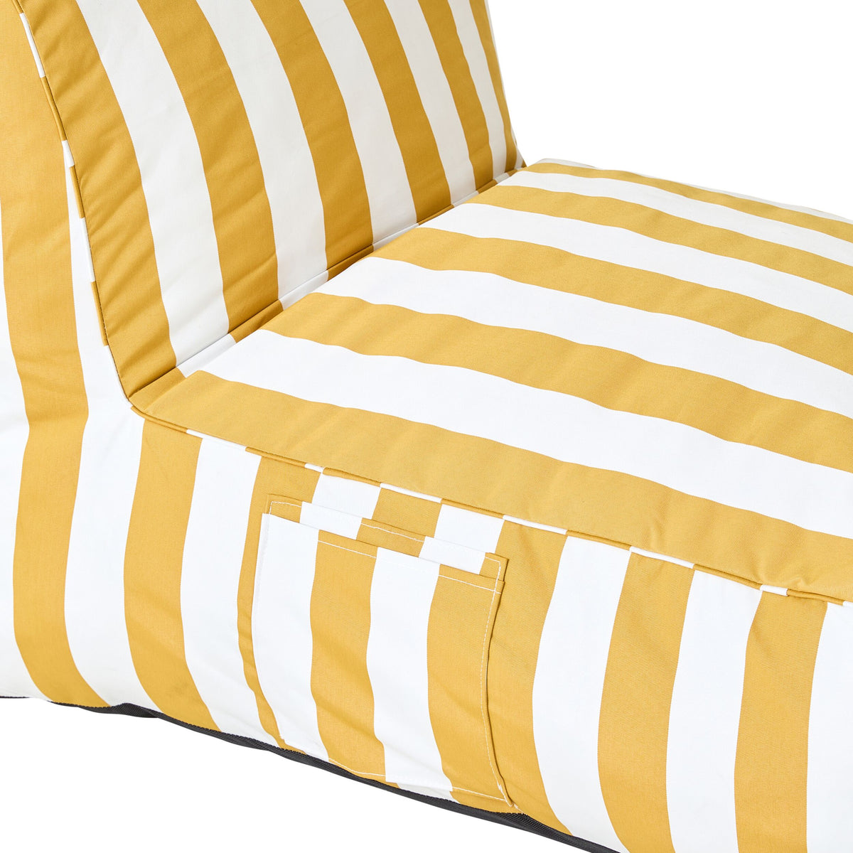 Jax Foam Filled Lounger Yellow Stripe