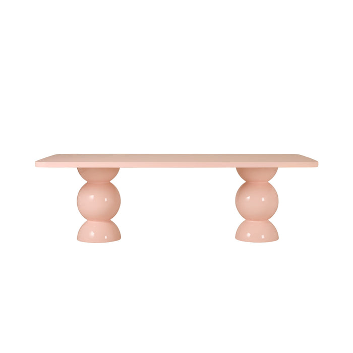 Bea Dining Table 240cm Gloss Pale Rose