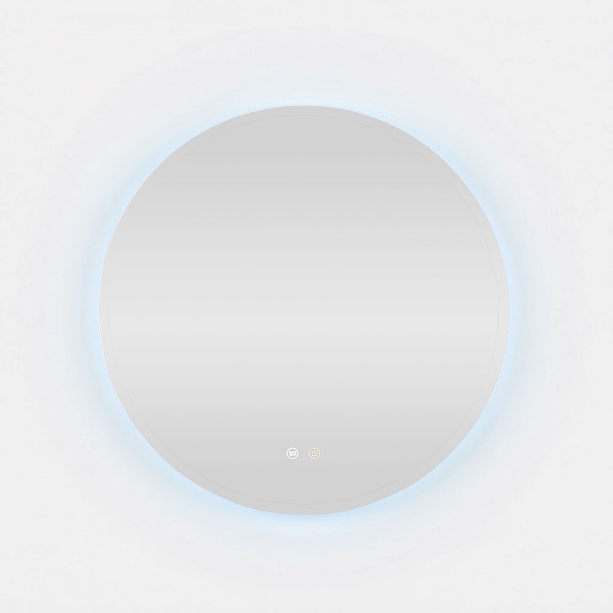 Bowen Round LED Vanity Mirror Silver 90cm