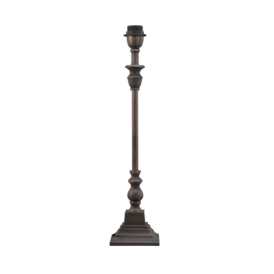 Arlington Aged Bronze Metal Table Lamp Base 12x12x48cm