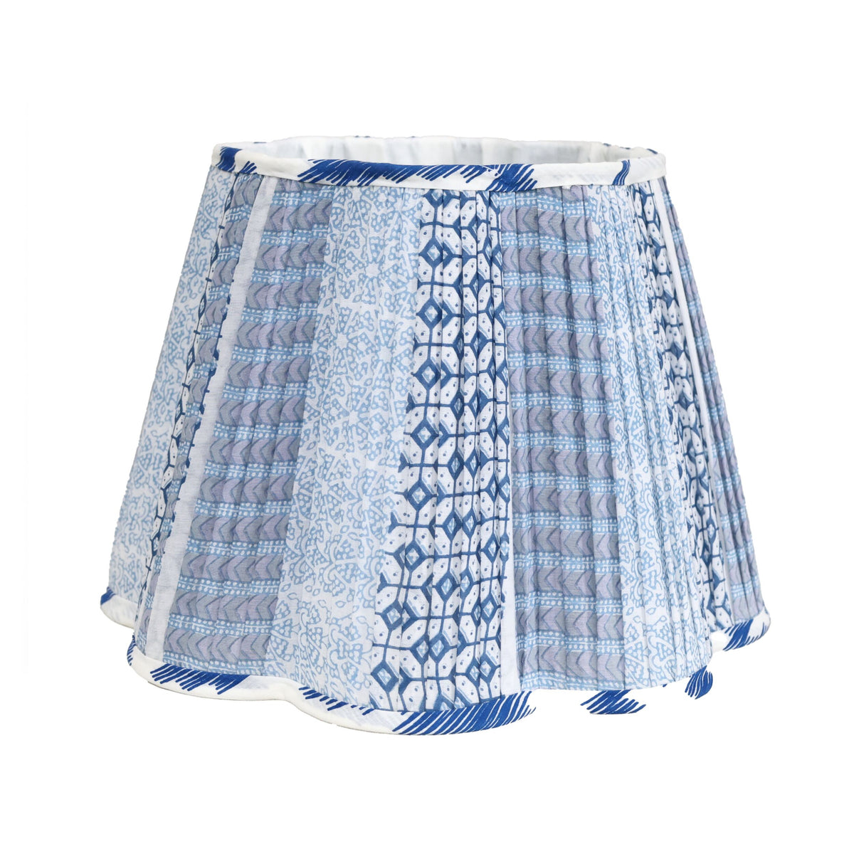 Loni Scallop Tapered Shade Denim Blue 36cm