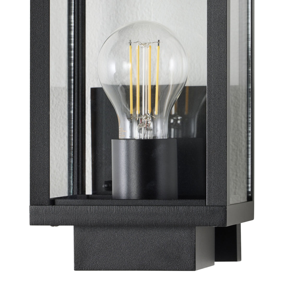 Logan 1 Light Exterior Wall Bracket Black