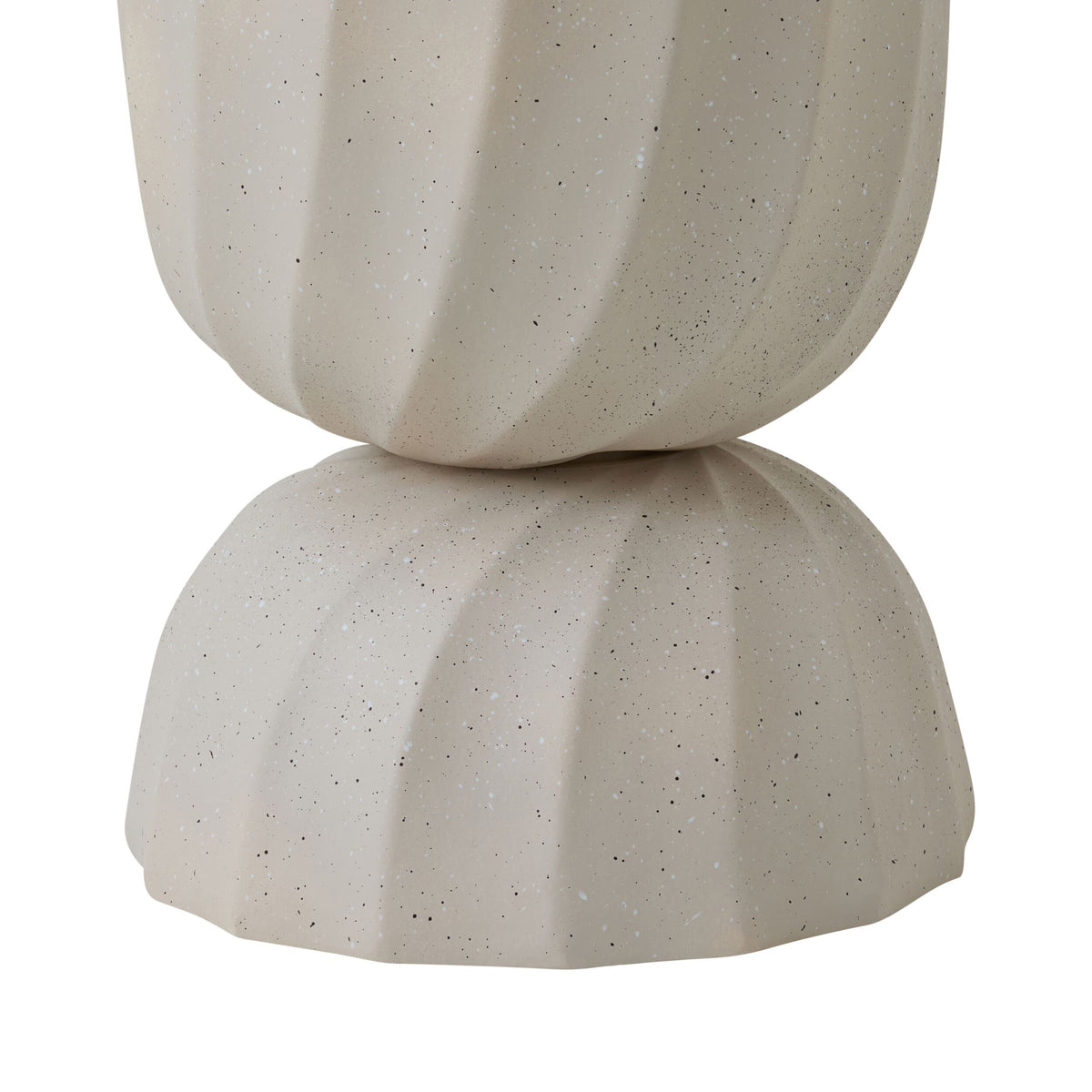 Twist Pedestal Planter White 50cm