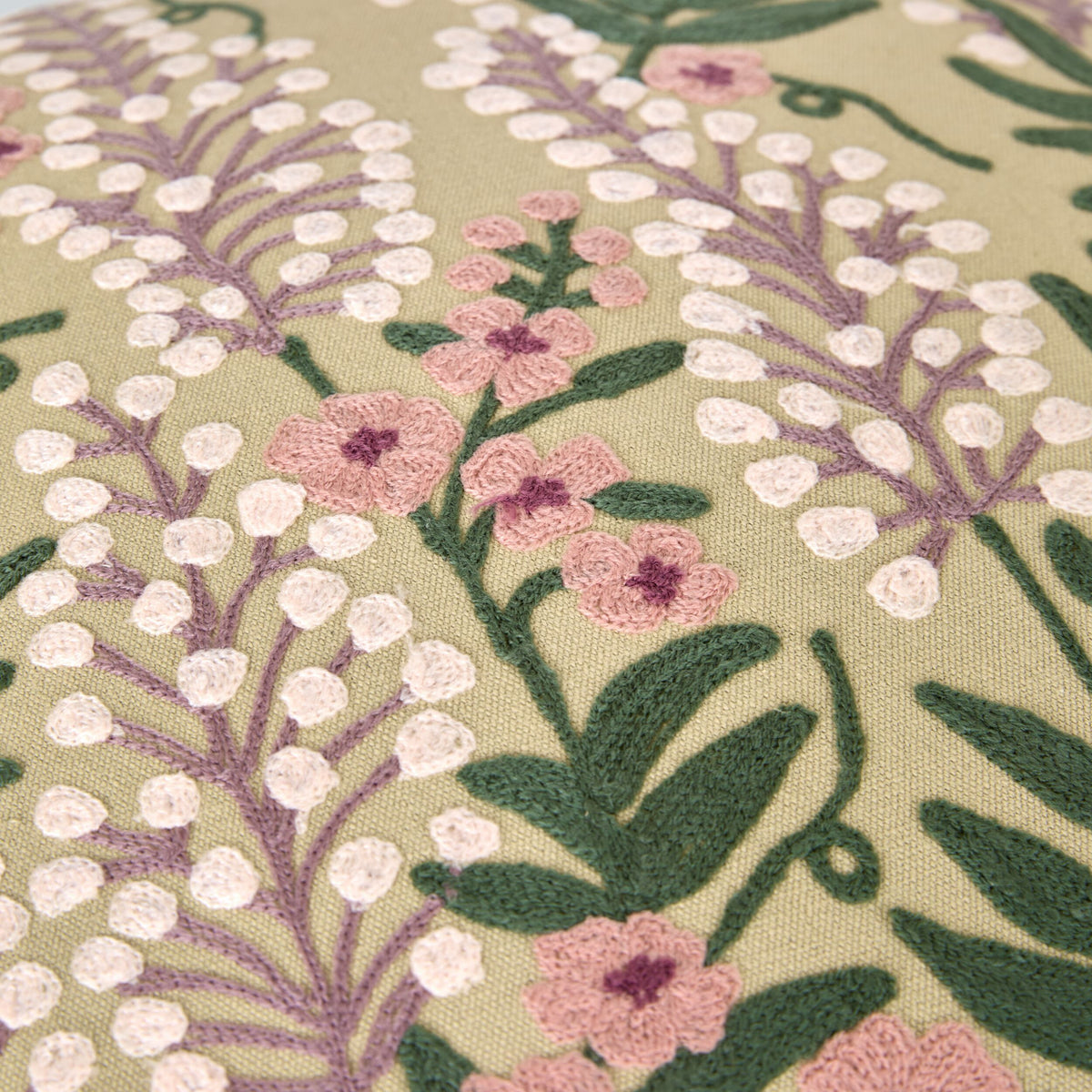Stitch Wisteria Blush Cushion 45x45cm