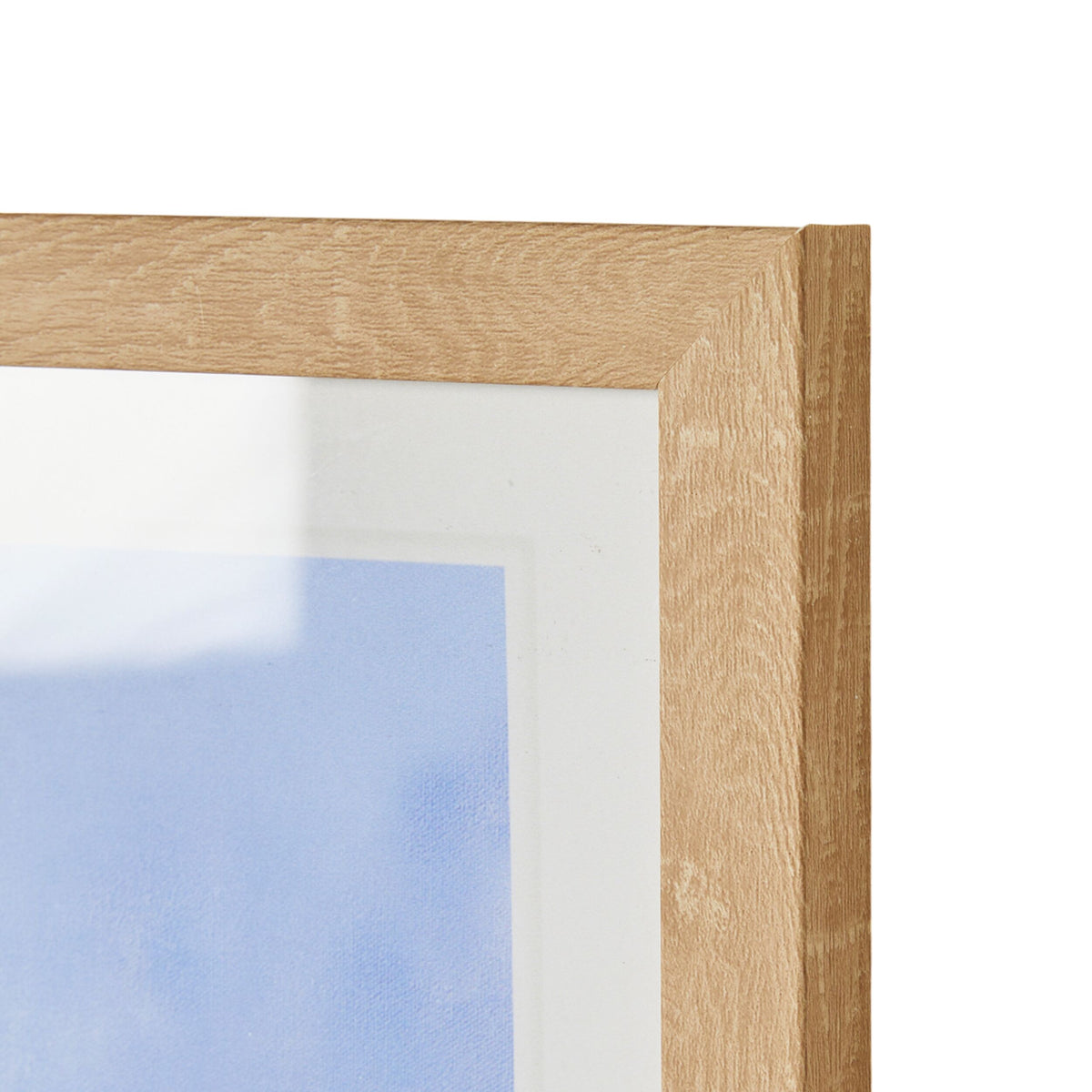 Westie on Blue Framed Print 40x40cm